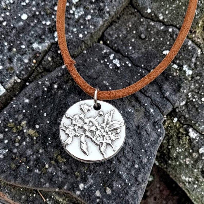 Botanical Blossom Copper, Sterling Silver Or Bronze Pendant – Handmade Botanical Flower Necklace, Nature-Inspired Jewellery Gift