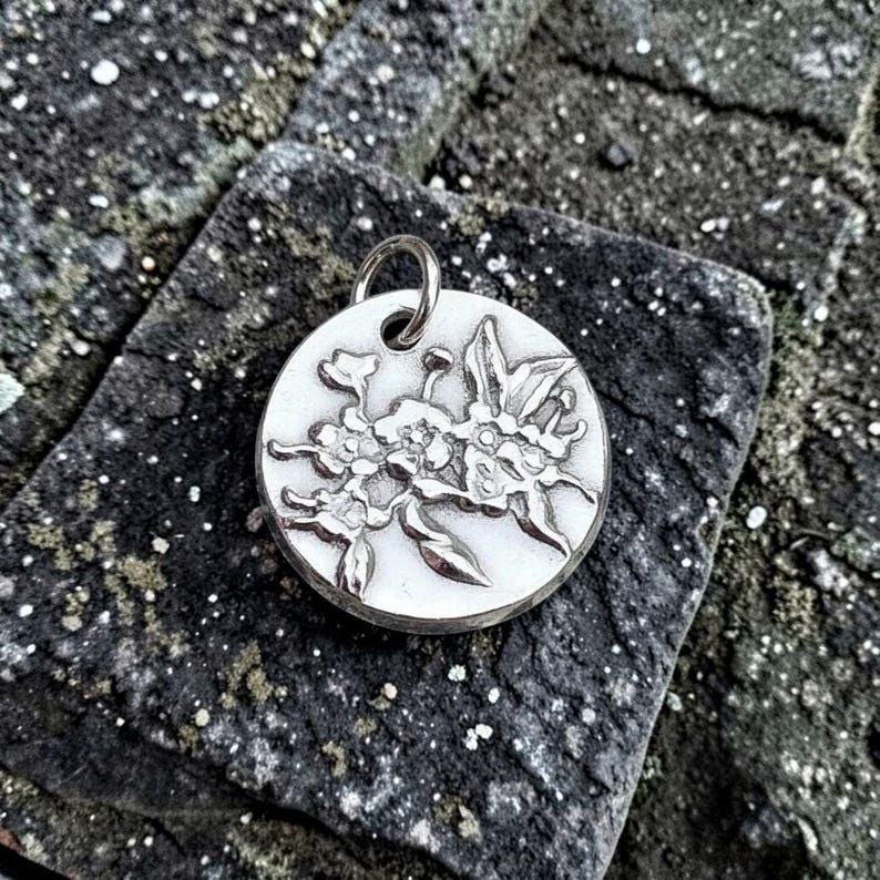 Botanical Blossom Copper, Sterling Silver Or Bronze Pendant – Handmade Botanical Flower Necklace, Nature-Inspired Jewellery Gift