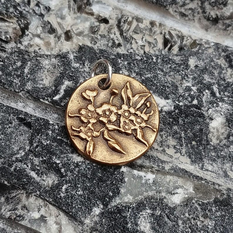 Botanical Blossom Copper, Sterling Silver Or Bronze Pendant – Handmade Botanical Flower Necklace, Nature-Inspired Jewellery Gift