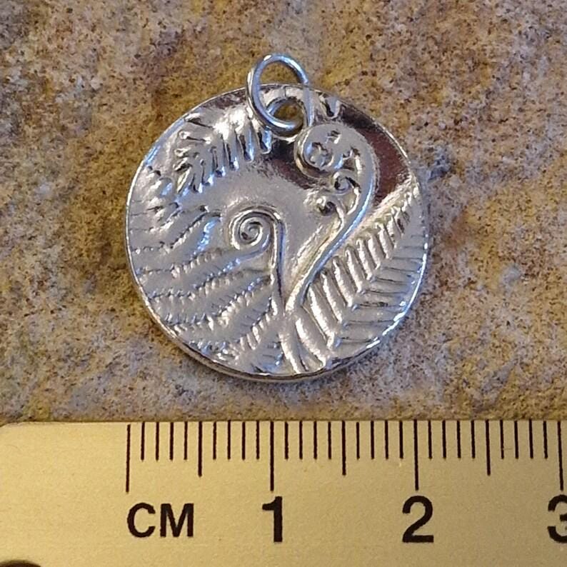 Bracken Copper, Sterling Silver Or Bronze 2.2cm Pendant – Handmade Botanical Fern Necklace, Nature-Inspired Woodland Jewellery Gift