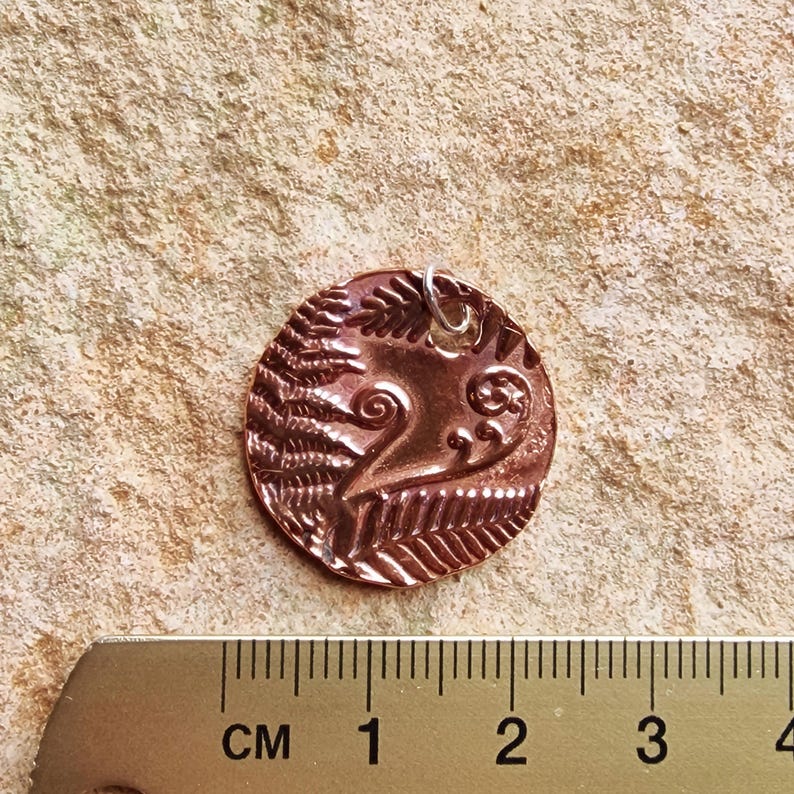 Bracken Copper, Sterling Silver Or Bronze 2.2cm Pendant – Handmade Botanical Fern Necklace, Nature-Inspired Woodland Jewellery Gift