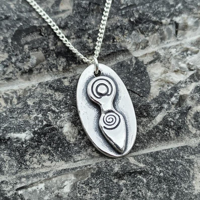 Fertility Goddess Pendant – Handmade Sacred Feminine Necklace In Sterling Silver, Copper Or Bronze Spiritual Jewellery Gift