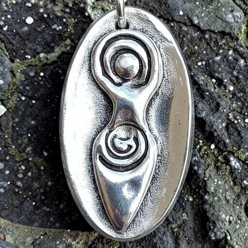 Fertility Goddess Pendant – Handmade Sacred Feminine Necklace In Sterling Silver, Copper Or Bronze Spiritual Jewellery Gift