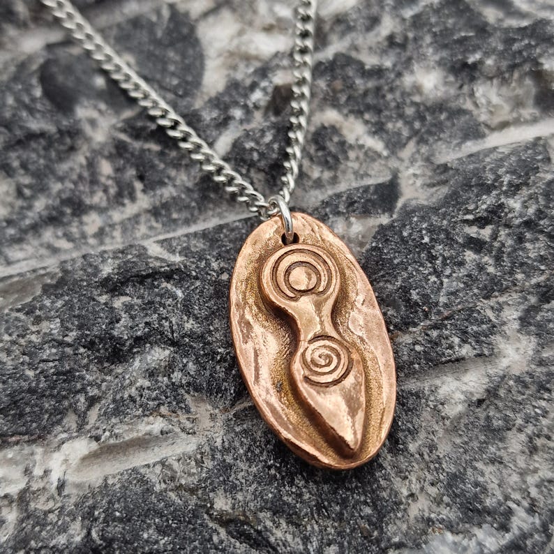 Fertility Goddess Pendant – Handmade Sacred Feminine Necklace In Sterling Silver, Copper Or Bronze Spiritual Jewellery Gift