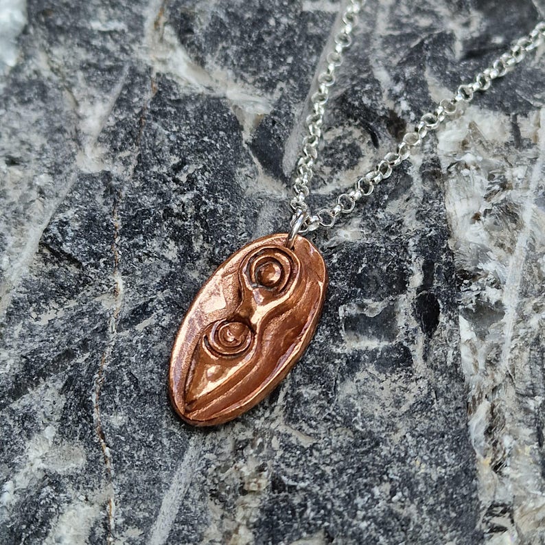 Fertility Goddess Pendant – Handmade Sacred Feminine Necklace In Sterling Silver, Copper Or Bronze Spiritual Jewellery Gift
