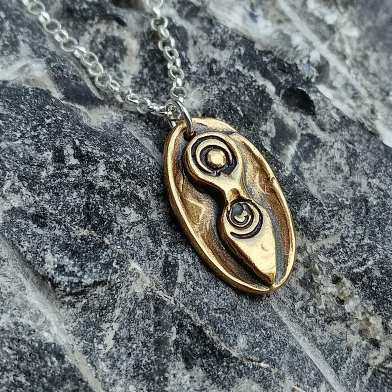 Fertility Goddess Pendant – Handmade Sacred Feminine Necklace In Sterling Silver, Copper Or Bronze Spiritual Jewellery Gift