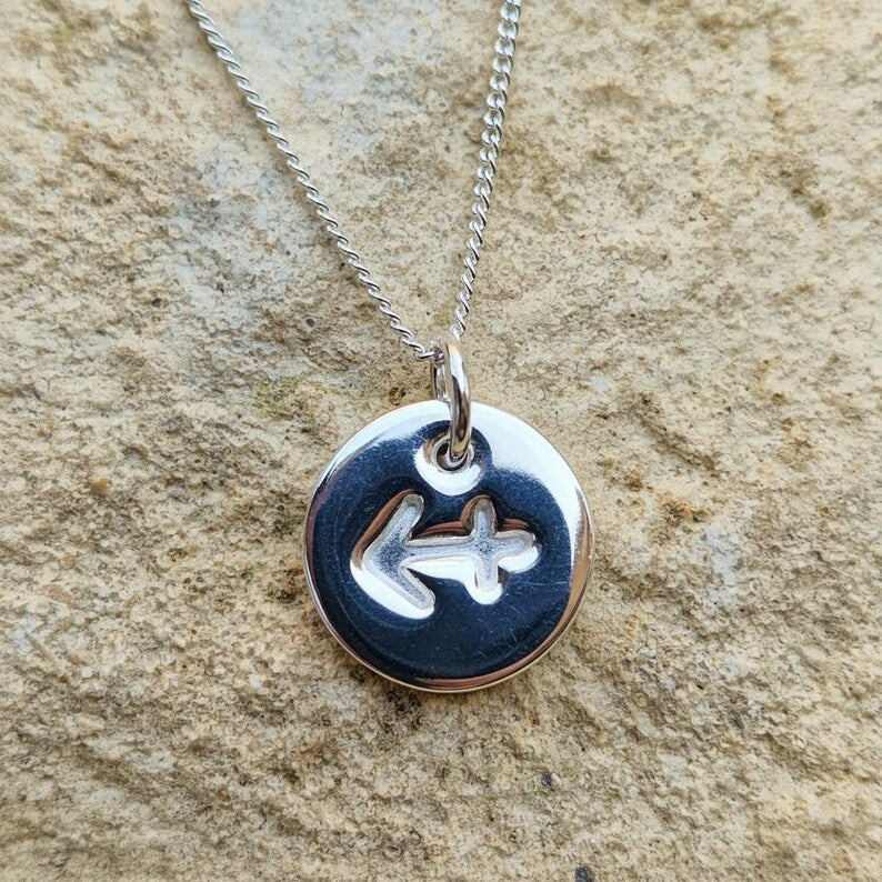 Handmade 925 Sterling Silver Zodiac Pendant Libra / Scorpio September October Birthday Necklace | Astrology Star Sign
