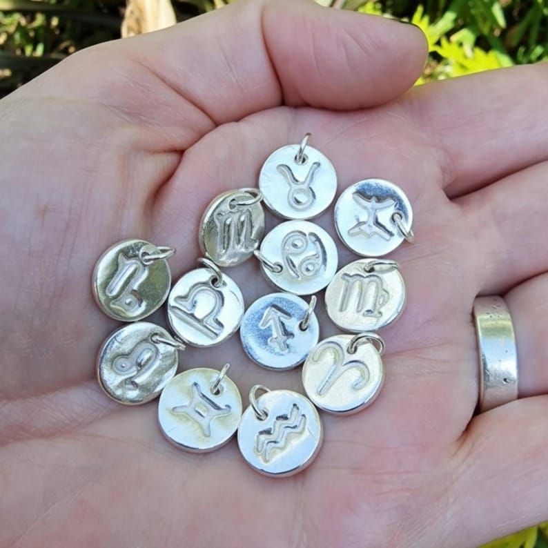 Handmade 925 Sterling Silver Zodiac Pendant Libra / Scorpio September October Birthday Necklace | Astrology Star Sign