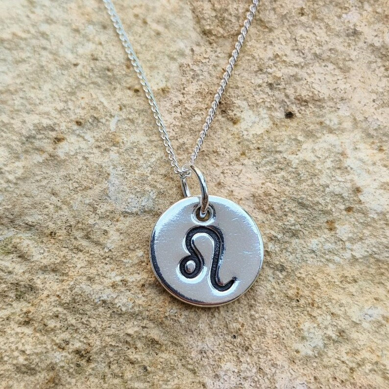 Handmade 925 Sterling Silver Zodiac Pendant Libra / Scorpio September October Birthday Necklace | Astrology Star Sign