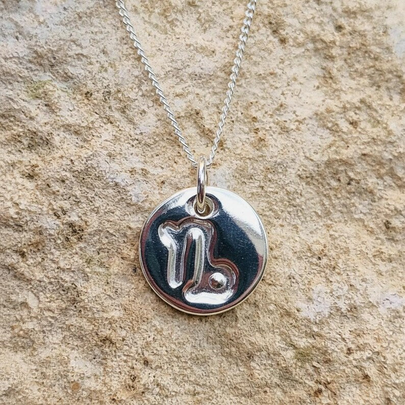 Handmade 925 Sterling Silver Zodiac Pendant Libra / Scorpio September October Birthday Necklace | Astrology Star Sign
