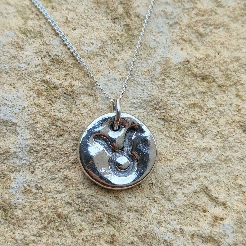 Handmade 925 Sterling Silver Zodiac Pendant Libra / Scorpio September October Birthday Necklace | Astrology Star Sign