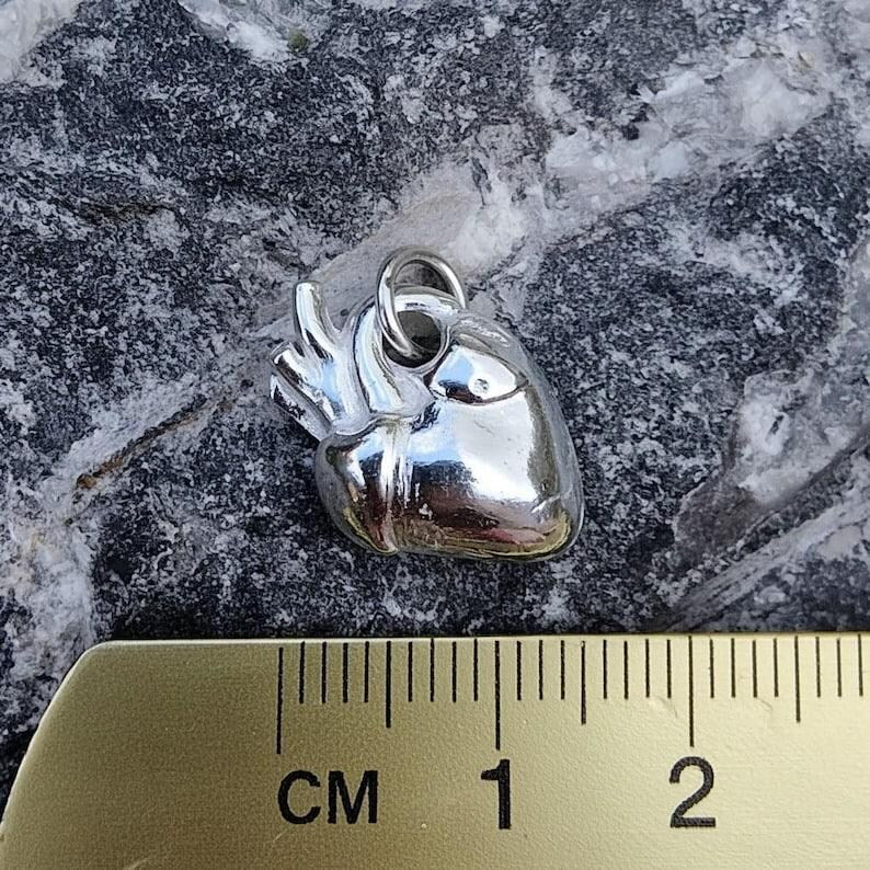 Anatomical Heart Pendant Necklace, Sterling Silver, Copper Or Bronze, Gothic Jewellery, Dark Romance Anatomy Gift