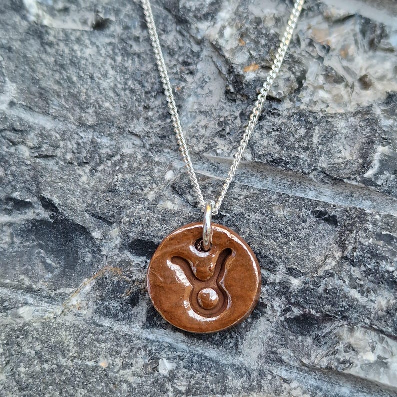 Handmade Zodiac Pendant Necklace, Libra / Scorpio Star Sign, Copper Astrology Jewellery, Birthday Gift