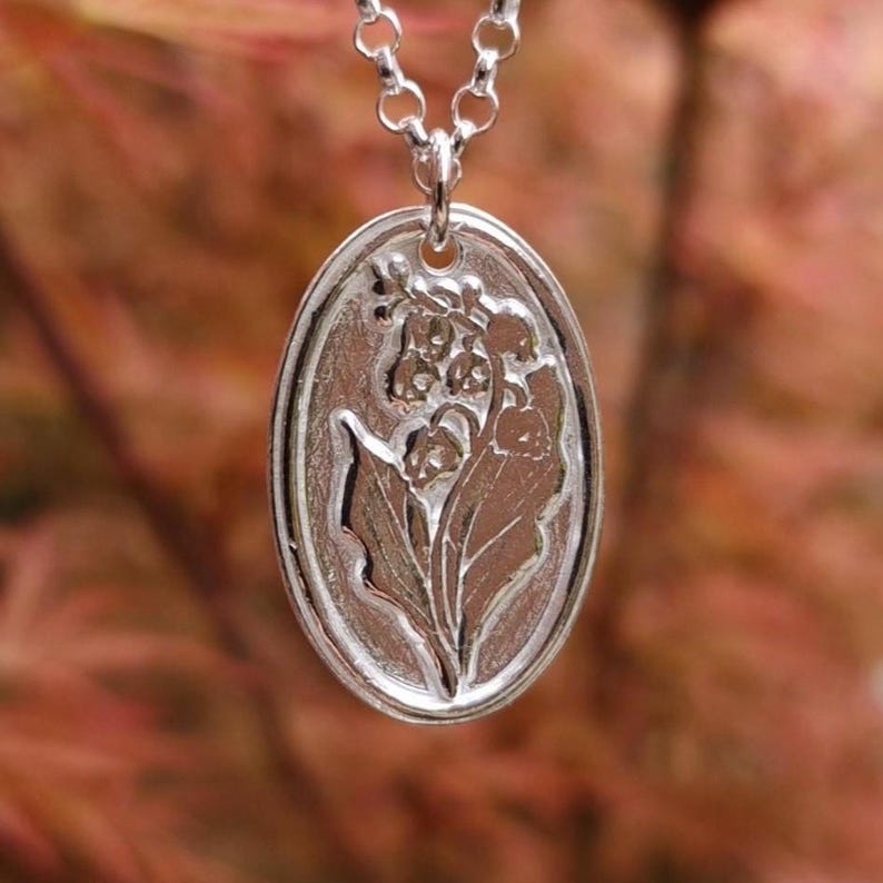 White Boar Forge Belladonna – Sterling Silver Pendant, Gothic Botanical Necklace, Handcrafted Dark Floral Jewellery