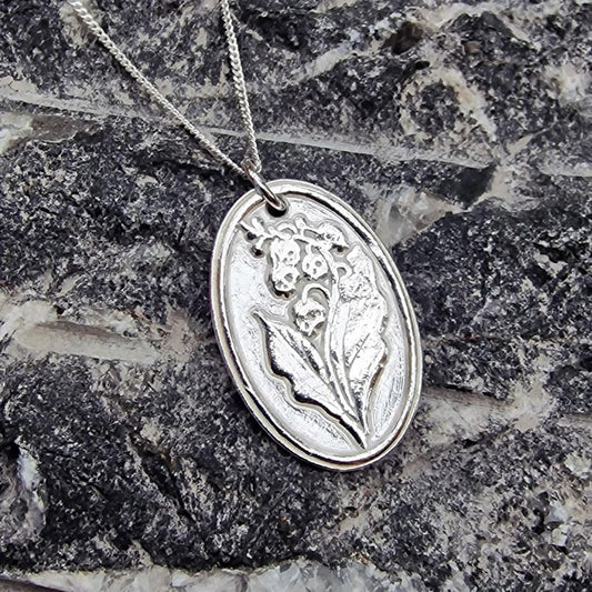 White Boar Forge Belladonna – Sterling Silver Pendant, Gothic Botanical Necklace, Handcrafted Dark Floral Jewellery