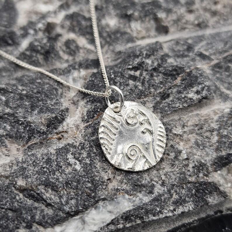 Bracken Copper, Sterling Silver Or Bronze Organic Pendant Handmade Botanical Fern Necklace, Nature-Inspired Woodland Jewellery