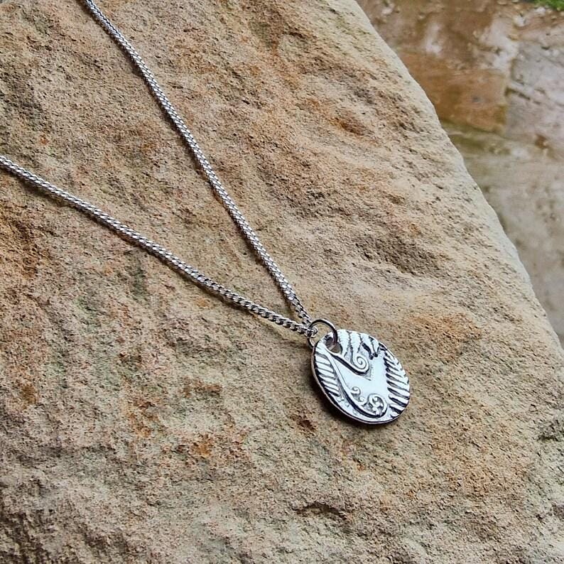 Bracken Copper, Sterling Silver Or Bronze Organic Pendant Handmade Botanical Fern Necklace, Nature-Inspired Woodland Jewellery