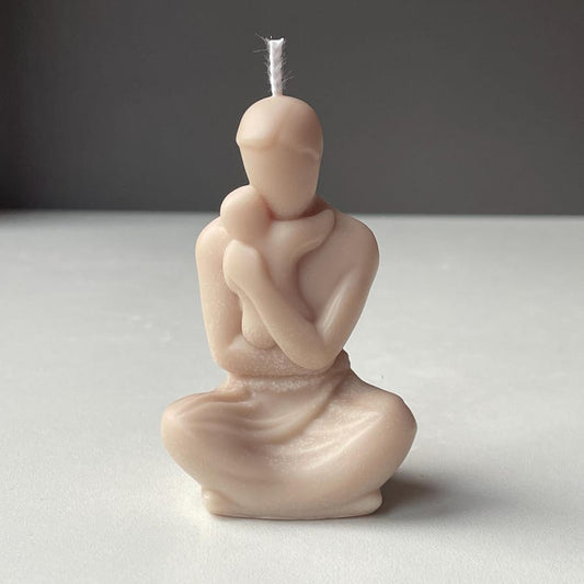 Father And Baby Lotus Candle| Natural Soy Wax | Essential Oils | Custom Colour | Free UK Delivery