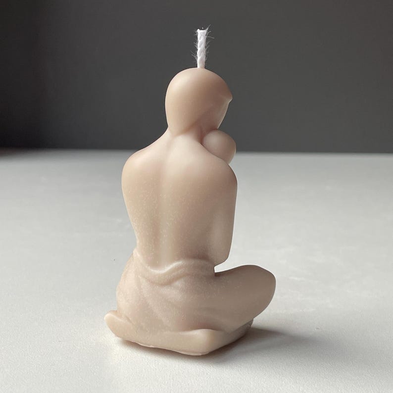 Father And Baby Lotus Candle| Natural Soy Wax | Essential Oils | Custom Colour | Free UK Delivery