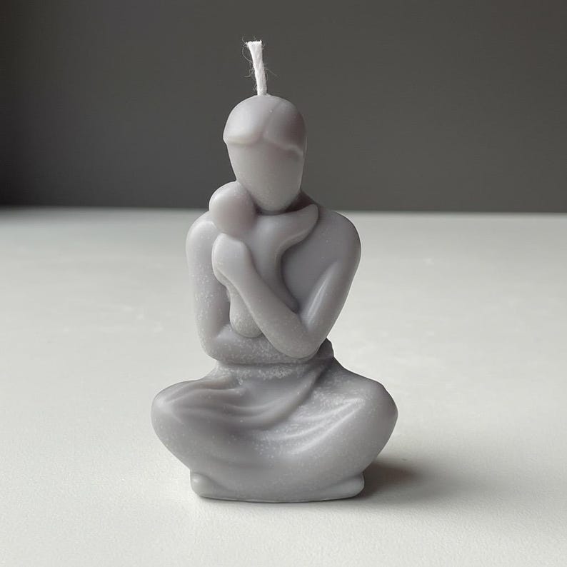 Father And Baby Lotus Candle| Natural Soy Wax | Essential Oils | Custom Colour | Free UK Delivery