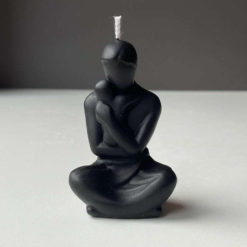 Father And Baby Lotus Candle| Natural Soy Wax | Essential Oils | Custom Colour | Free UK Delivery