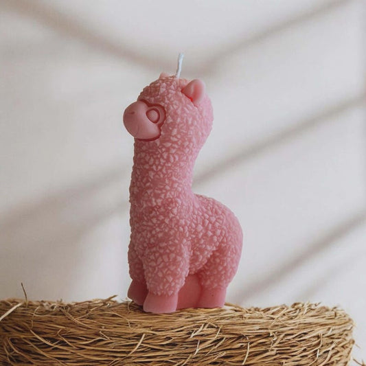 Handmade Alpaca / Llama Candle – Pure Soy Wax, Custom Scent, Free UK Postage