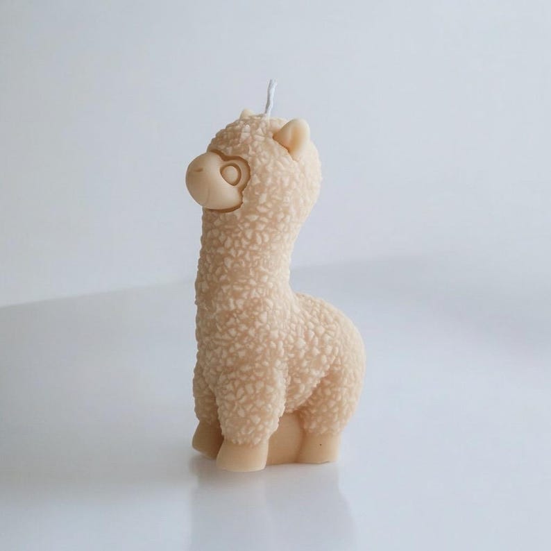 Handmade Alpaca / Llama Candle – Pure Soy Wax, Custom Scent, Free UK Postage