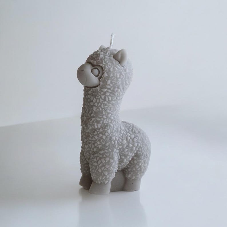 Handmade Alpaca / Llama Candle – Pure Soy Wax, Custom Scent, Free UK Postage