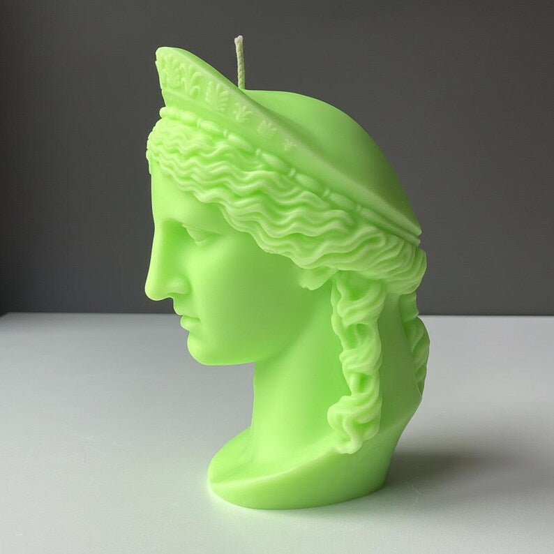 Hera Juno Candle – XL Bust Greek & Roman Goddess of Marriage and Family 750g | Free UK Post