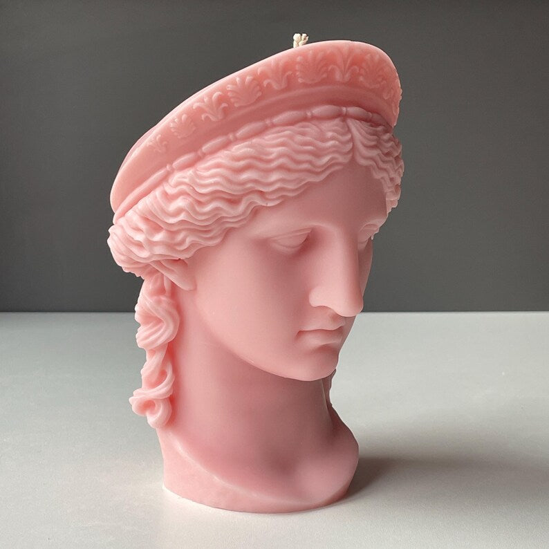 Hera Juno Candle – XL Bust Greek & Roman Goddess of Marriage and Family 750g | Free UK Post