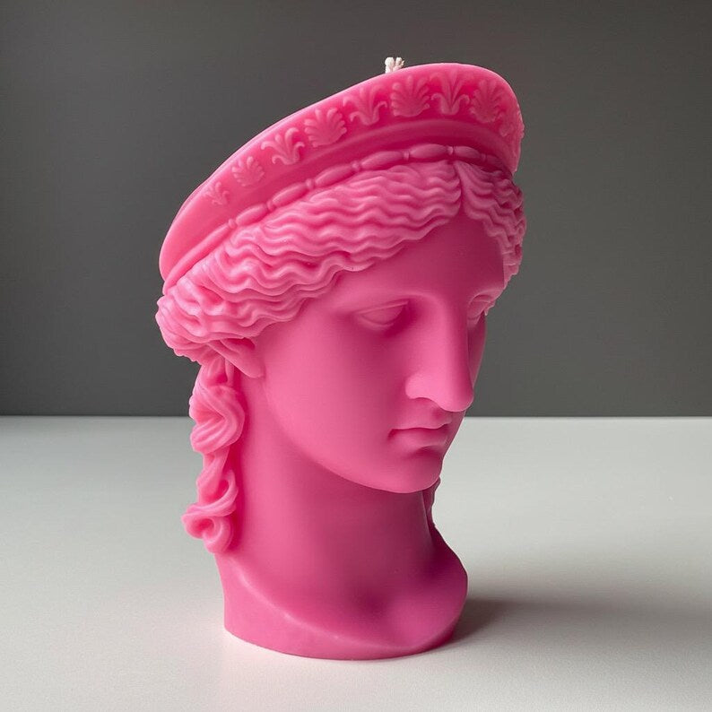 Hera Juno Candle – XL Bust Greek & Roman Goddess of Marriage and Family 750g | Free UK Post