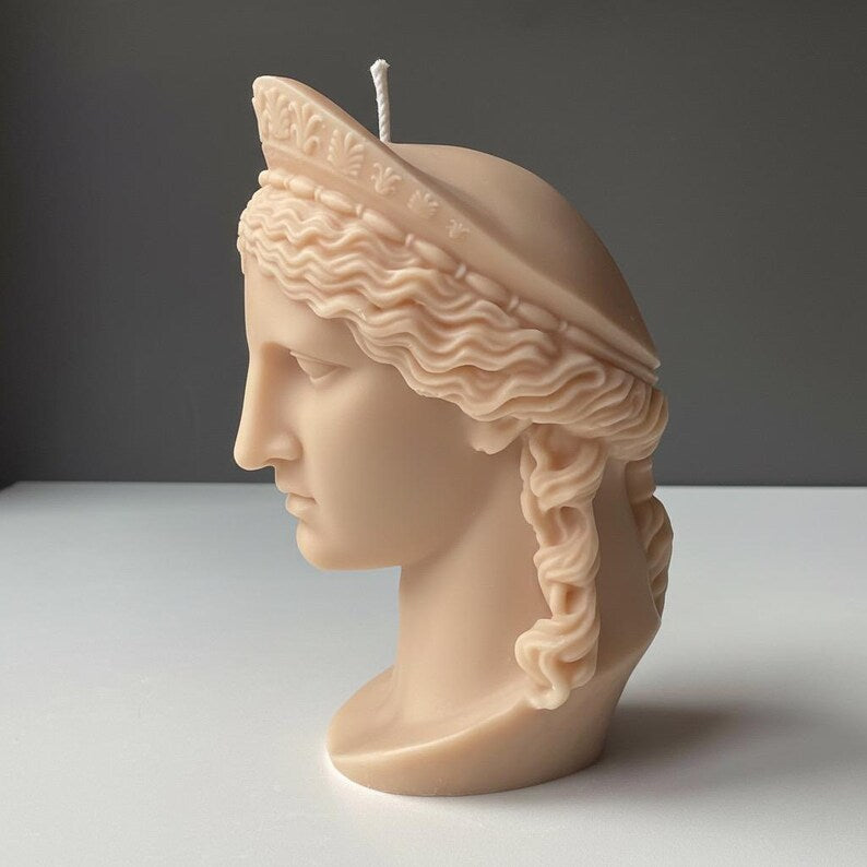 Hera Juno Candle – XL Bust Greek & Roman Goddess of Marriage and Family 750g | Free UK Post