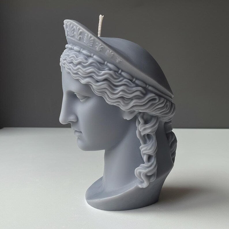 Hera Juno Candle – XL Bust Greek & Roman Goddess of Marriage and Family 750g | Free UK Post