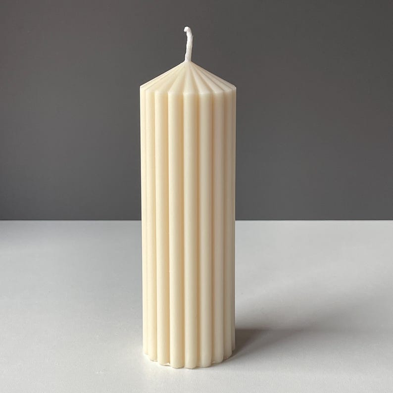 Minimal Sculptural Candle Set | Bubble, Knot & Ribbed Pillar