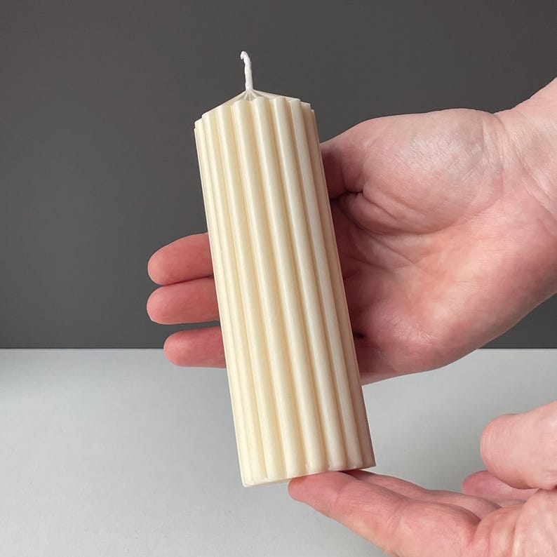 Minimal Sculptural Candle Set | Bubble, Knot & Ribbed Pillar
