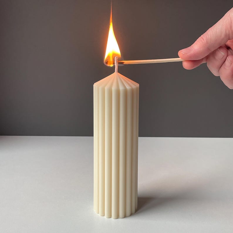 Minimal Sculptural Candle Set | Bubble, Knot & Ribbed Pillar
