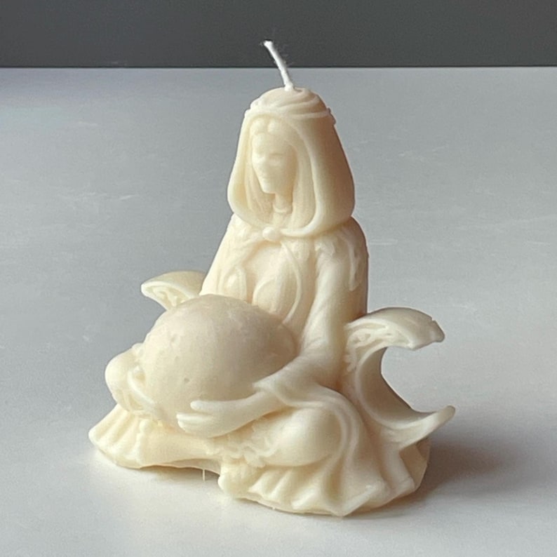 Maiden, Mother And Crone Candle Triple Moon Altar & Spiritual Candle Made in Leicestershire
