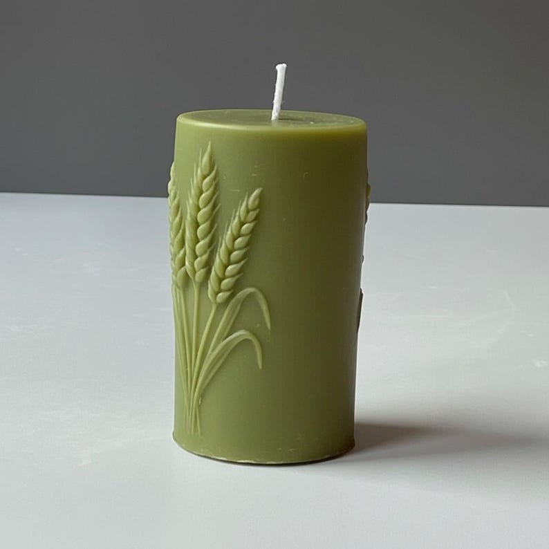 Harvest Sheaf Candle – Pure Soy Wax Relief | Pagan & Seasonal | Soy Wax Handmade in Leicestershire Free Post To UK