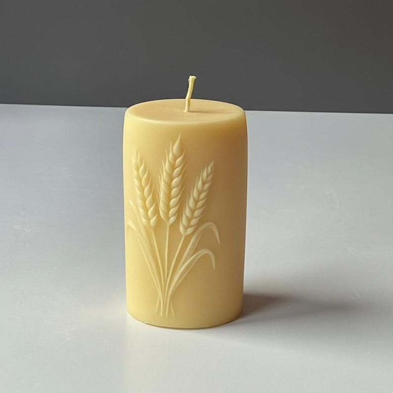 Harvest Sheaf Candle – Pure Soy Wax Relief | Pagan & Seasonal | Soy Wax Handmade in Leicestershire Free Post To UK