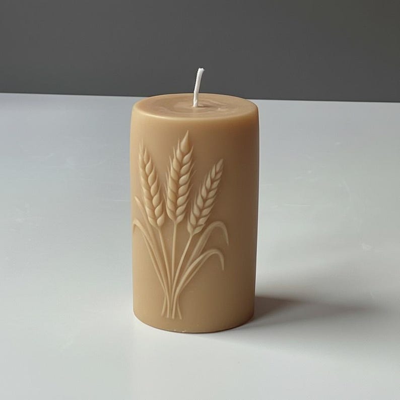 Harvest Sheaf Candle – Pure Soy Wax Relief | Pagan & Seasonal | Soy Wax Handmade in Leicestershire Free Post To UK