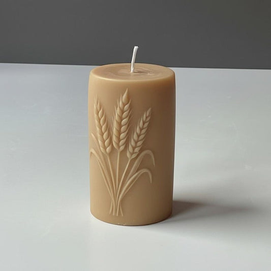 Harvest Sheaf Candle – Pure Soy Wax Relief | Pagan & Seasonal | Soy Wax Handmade in Leicestershire Free Post To UK