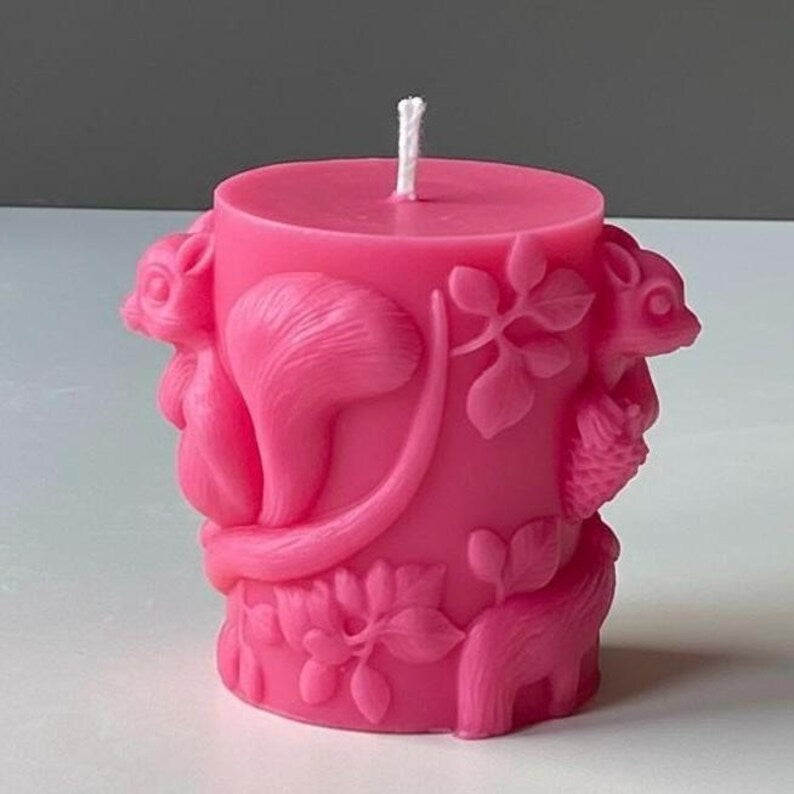Squirrel Candle – Spring Woodland Figure | Soy Wax Handmade in Leicestershire Free Post To UK