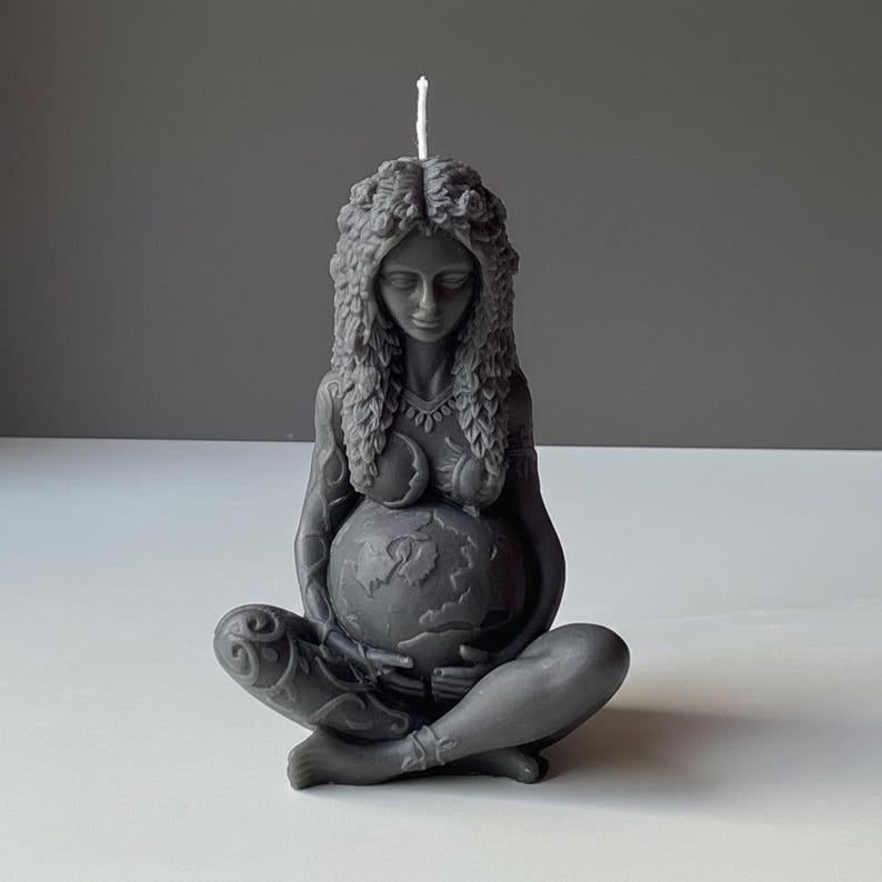 Mother Earth Large Candle – Gaia Ritual Candle | Ancient Pagan & Wiccan Traditions Made in Leicestershire