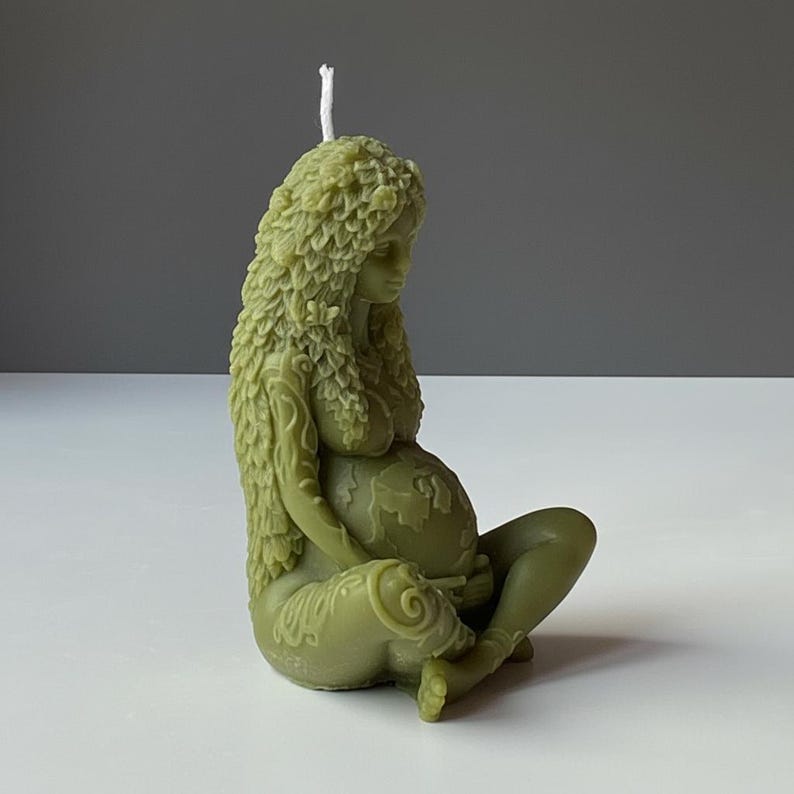 Mother Earth Large Candle – Gaia Ritual Candle | Ancient Pagan & Wiccan Traditions Made in Leicestershire