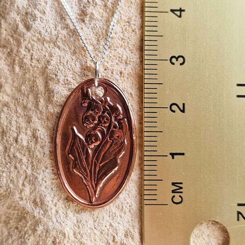 White Boar Forge Belladonna Pendant - Handmade Gothic Botanical Necklace in Copper & Sterling Silver, Dark Nature Jewellery