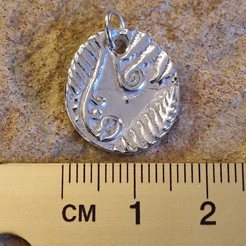 White Boar Forge Bracken Sterling Silver Organic Pendant Handmade Botanical Fern Necklace, Nature-Inspired Woodland Jewellery
