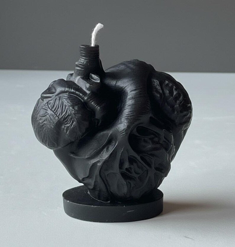 Anatomical Heart Candle, Doctor Surgeon Inspired Décor, Realistic Medical Sculpture