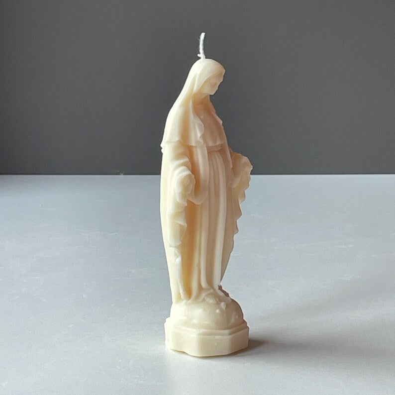 Virgin Mary Devotion Candle – Pure Soy Wax | Handmade in Leicestershire Free Post To UK