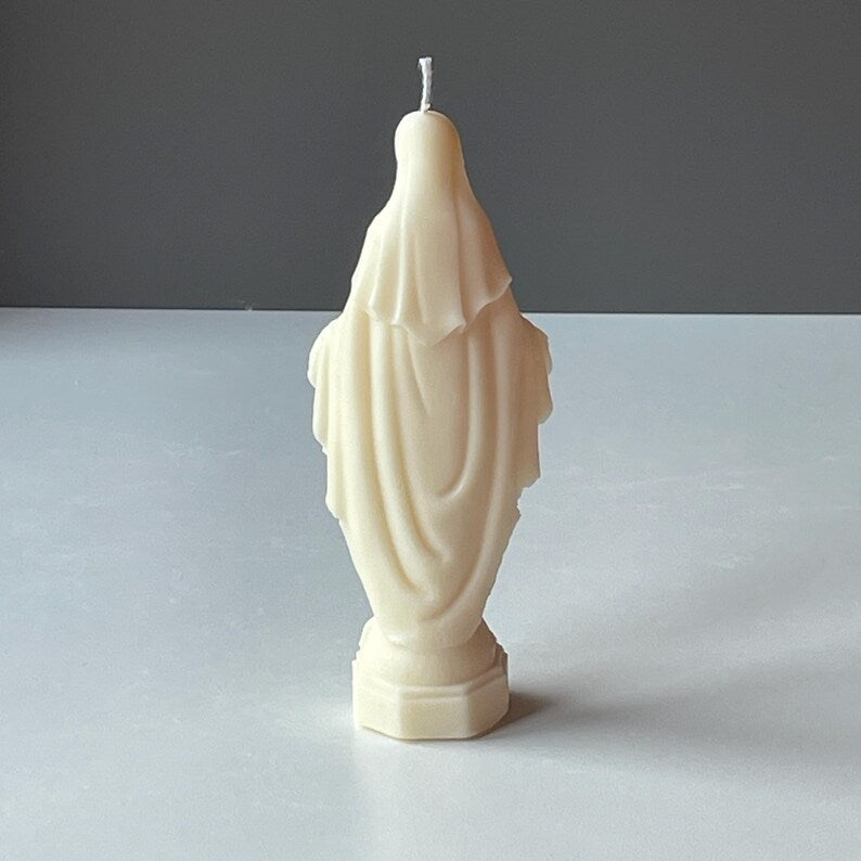 Virgin Mary Devotion Candle – Pure Soy Wax | Handmade in Leicestershire Free Post To UK