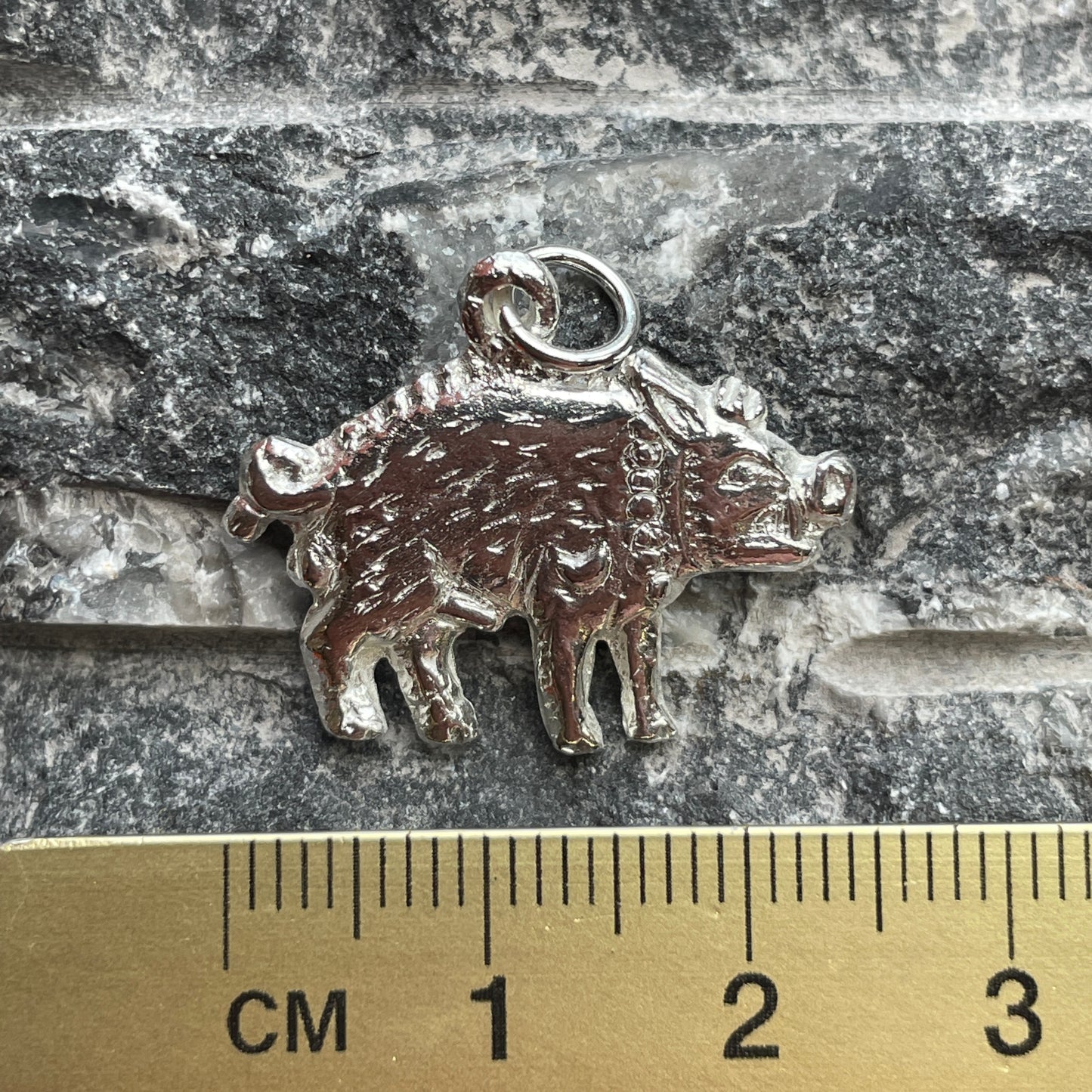 White Boar Forge Sterling Silver Bosworth The Boar Pendant Handmade In Leicestershire Richard III Historical Wild Pig Necklace